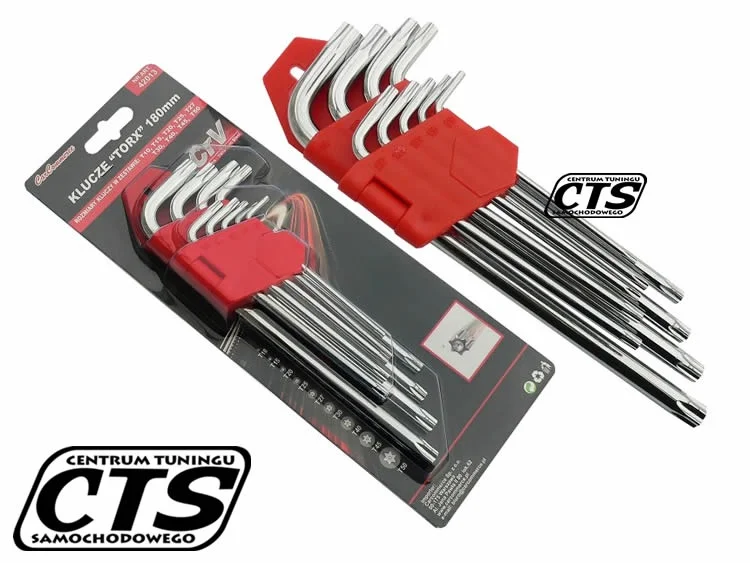 Klucze TORX T10-T50 9 szt. 180 mm