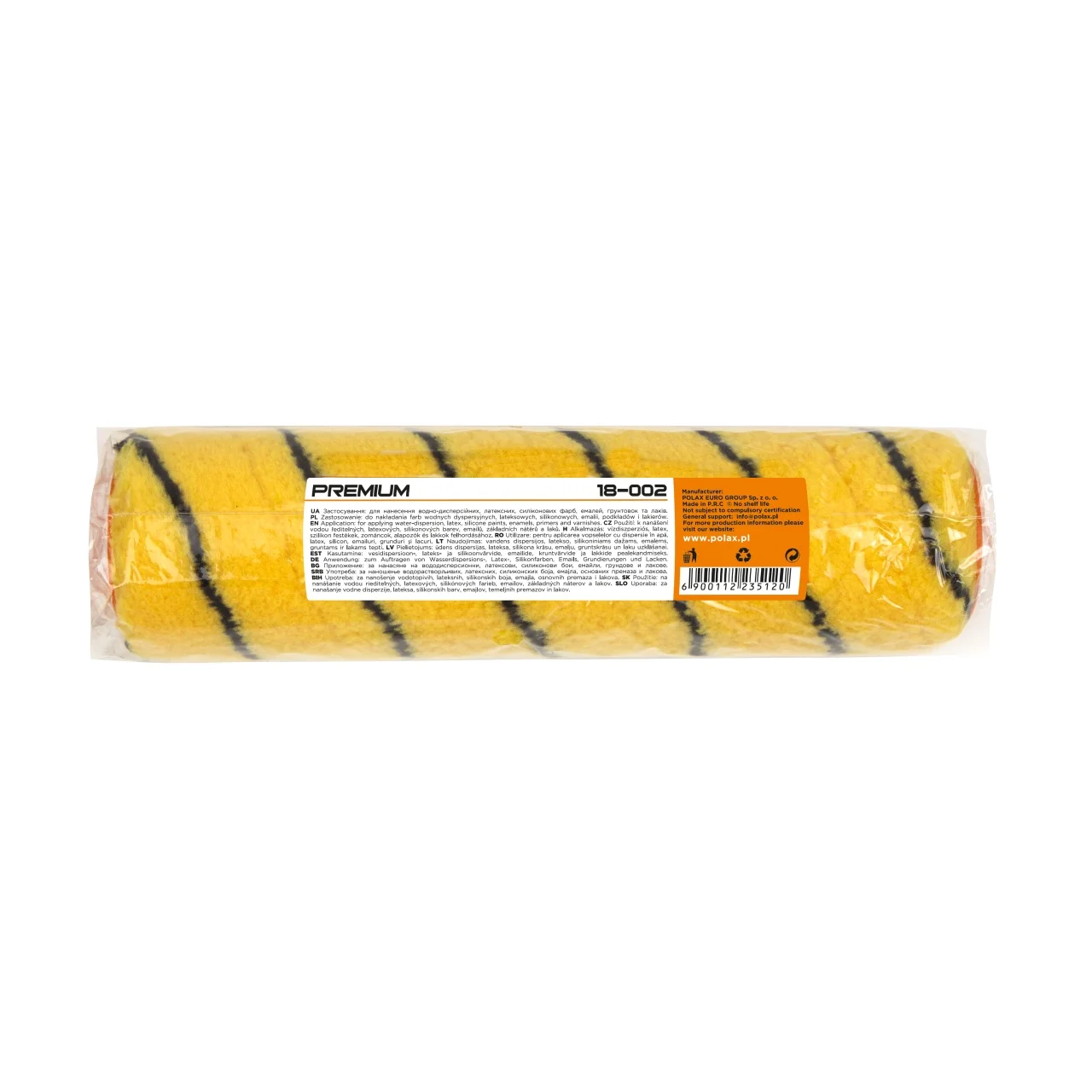 Wałek malarski PREMIUM (zapas) orange 25 x 4.8 cm Polax — ujęcie 2