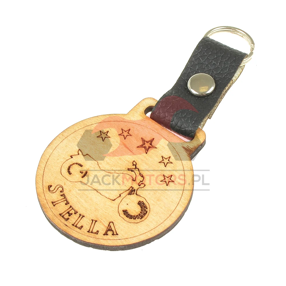 Brelok stella drewno PL