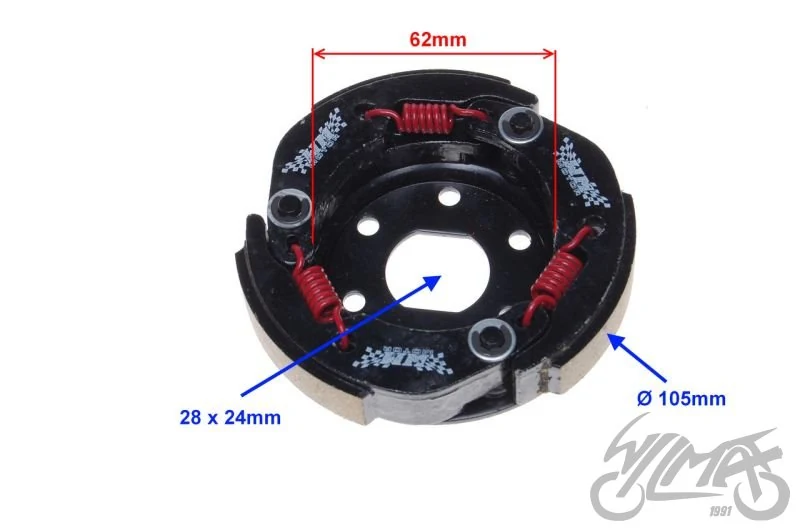 Szczęki sprzęgła tył tuning skutery 4T — ujęcie 2