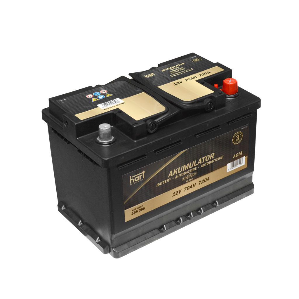 Akumulator 70 Ah 720A AGM P+ Premium HART 565 086 — ujęcie 3