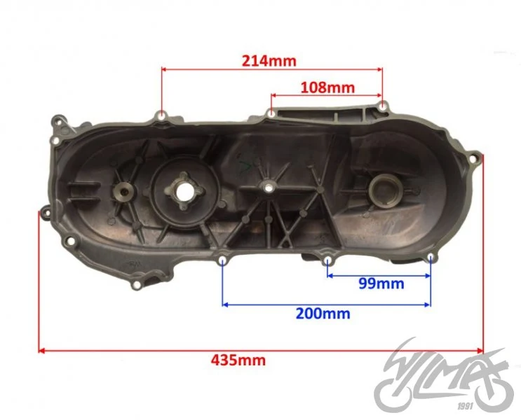 Pokrywa paska napędowego 2T — Keeway Hurricane / Longjia XT50QT-K Exactly — ujęcie 2