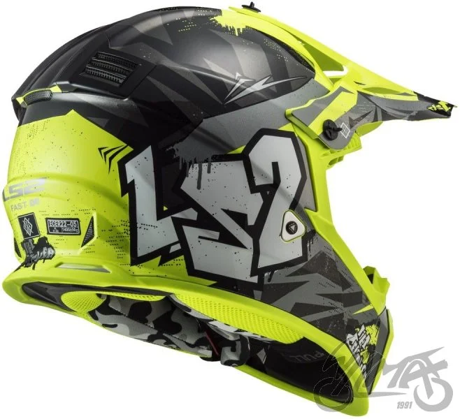 Kask LS2 MX437 Fast II Mini crusher bl.H-V-06 S — ujęcie 3