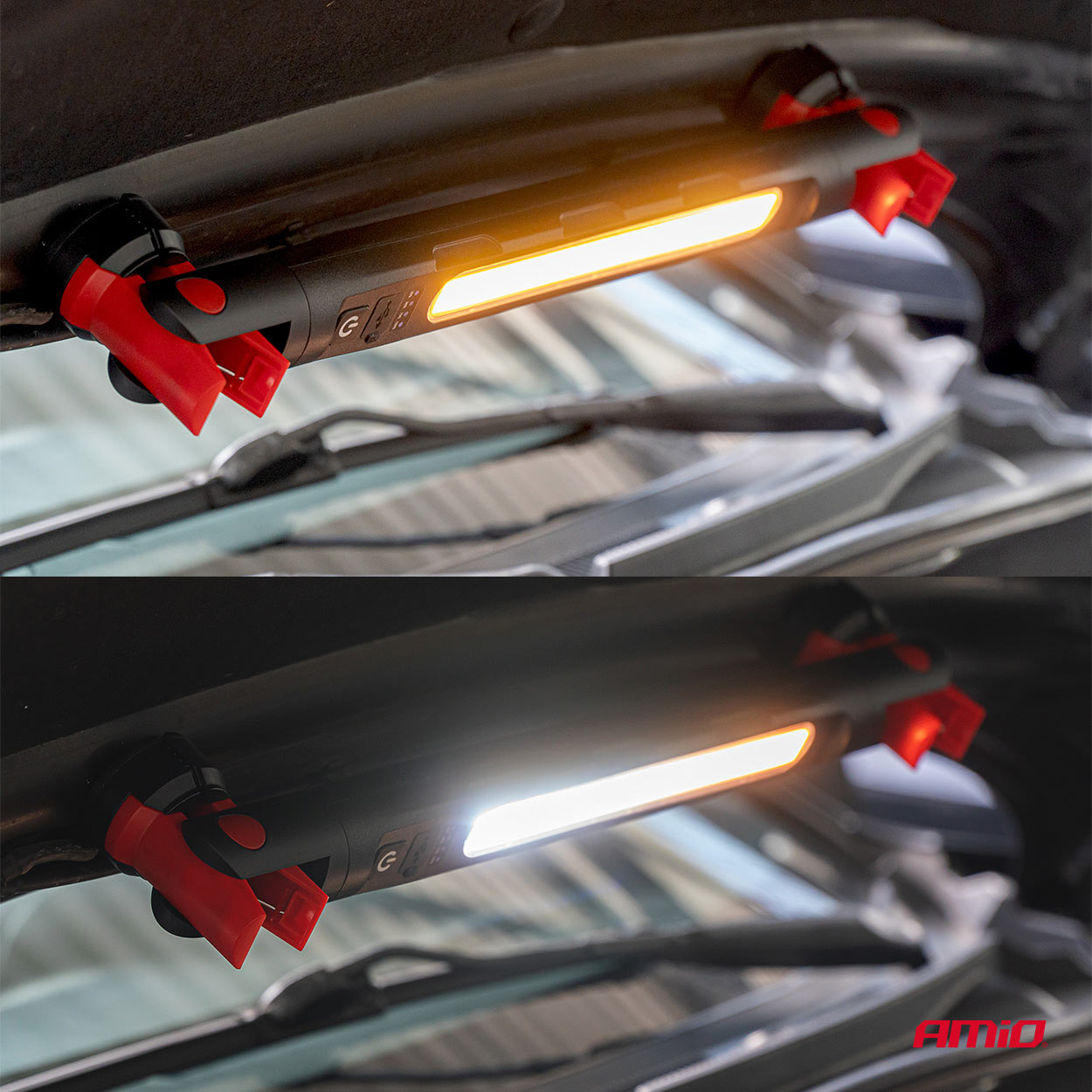 Lampa inspekcyjna LED z magnesem i zaciskiem 4000 mAh — ujęcie 4
