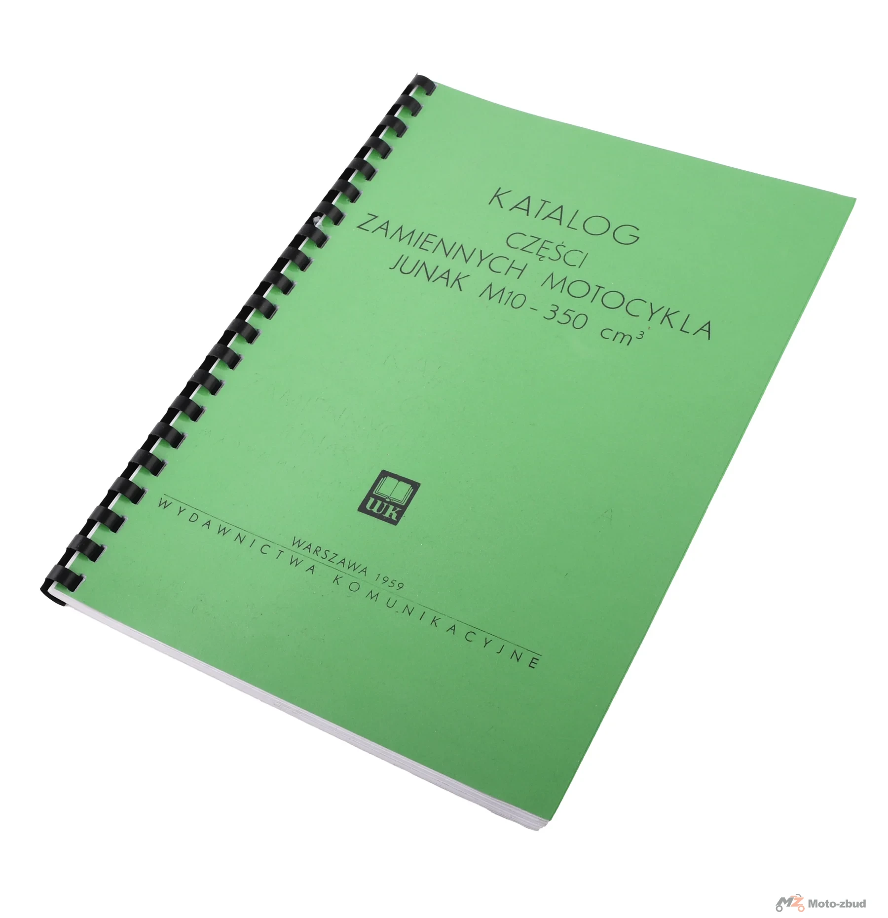 Katalog części Junak M10 350 — 1959