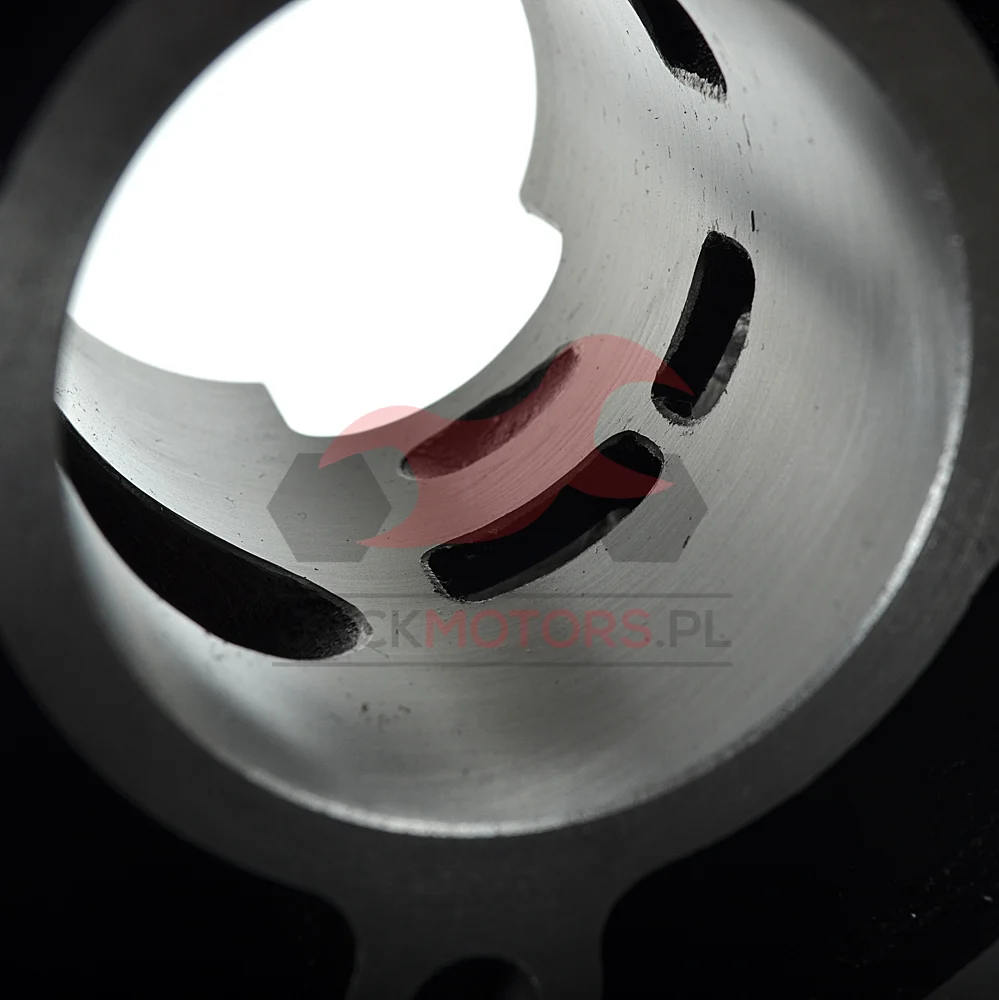 Cylinder malinka + tłok Barikit + porting 90 cm³ Minarelli AM6 LC · srebrny — ujęcie 6