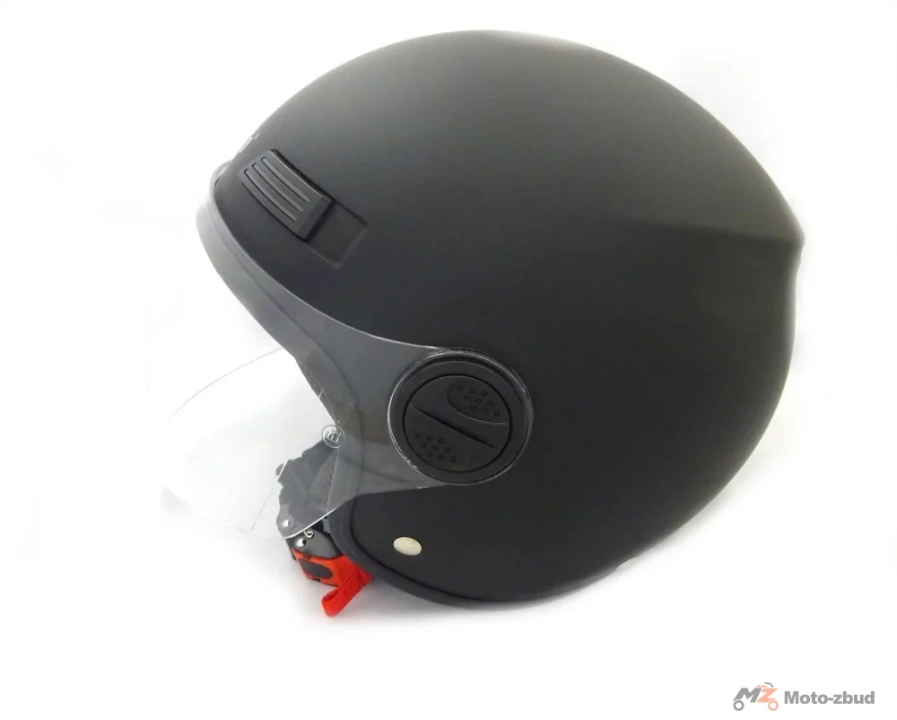 Kask Ferro 809 l z szybą bez szczęki czarny mat M — ujęcie 2