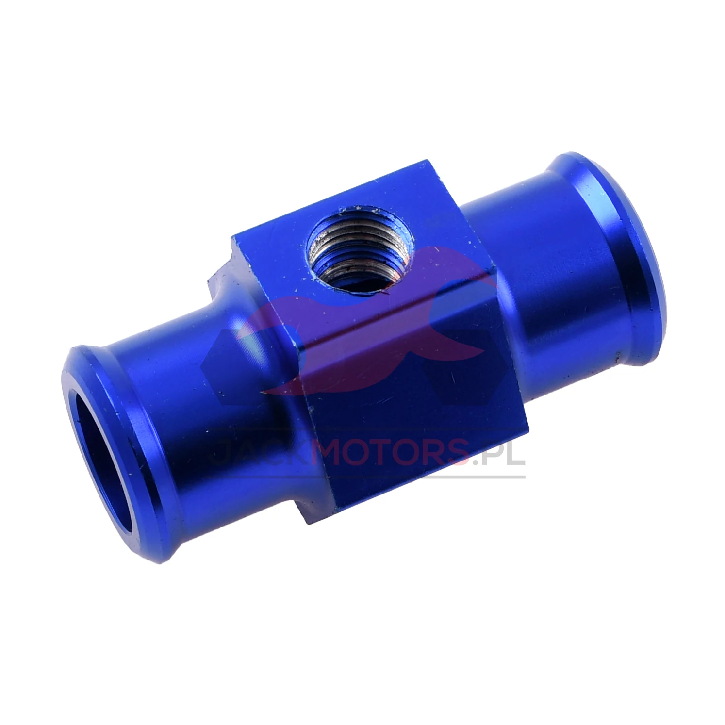 Adapter czujnika temperatury 1/8" 22 mm aluminium CNC niebieski — ujęcie 2
