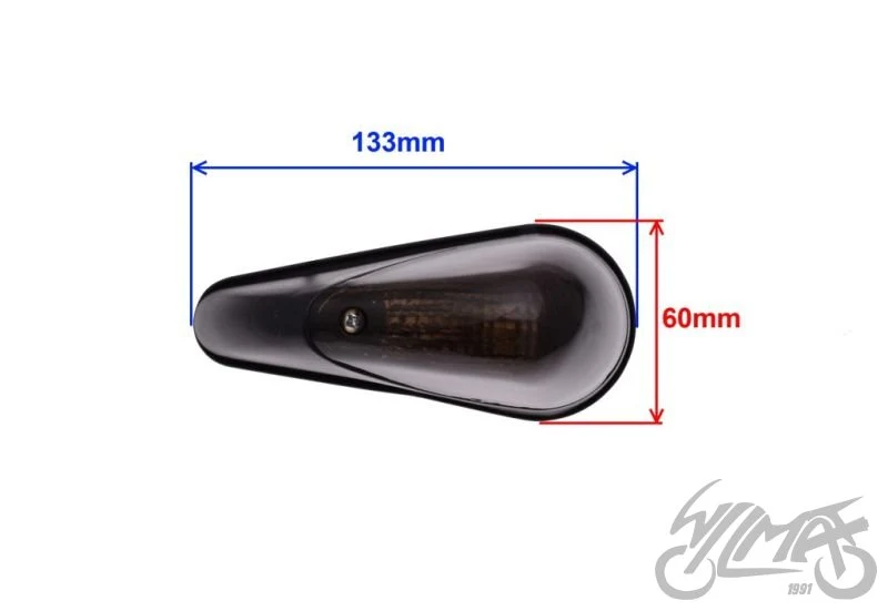 Kierunkowskaz do owiewki Suzuki GSX-R 250 / 750 — wariant ciemny, AL1267 — ujęcie 2