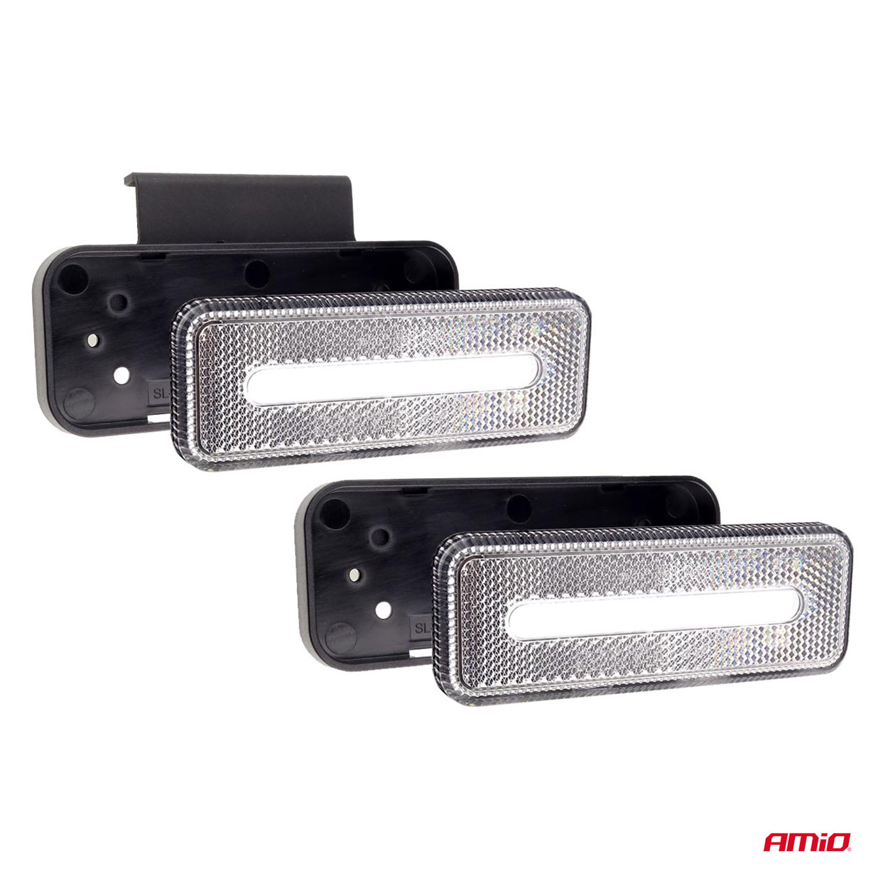 Lampa obrysowa LED OM-02-W prostokątna biała — ujęcie 3