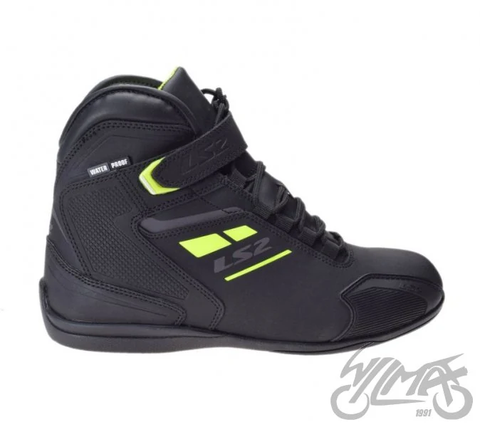 Buty motocyklowe LS2 Garra WP — czarno-żółte fluo, rozmiar 46 — ujęcie 4