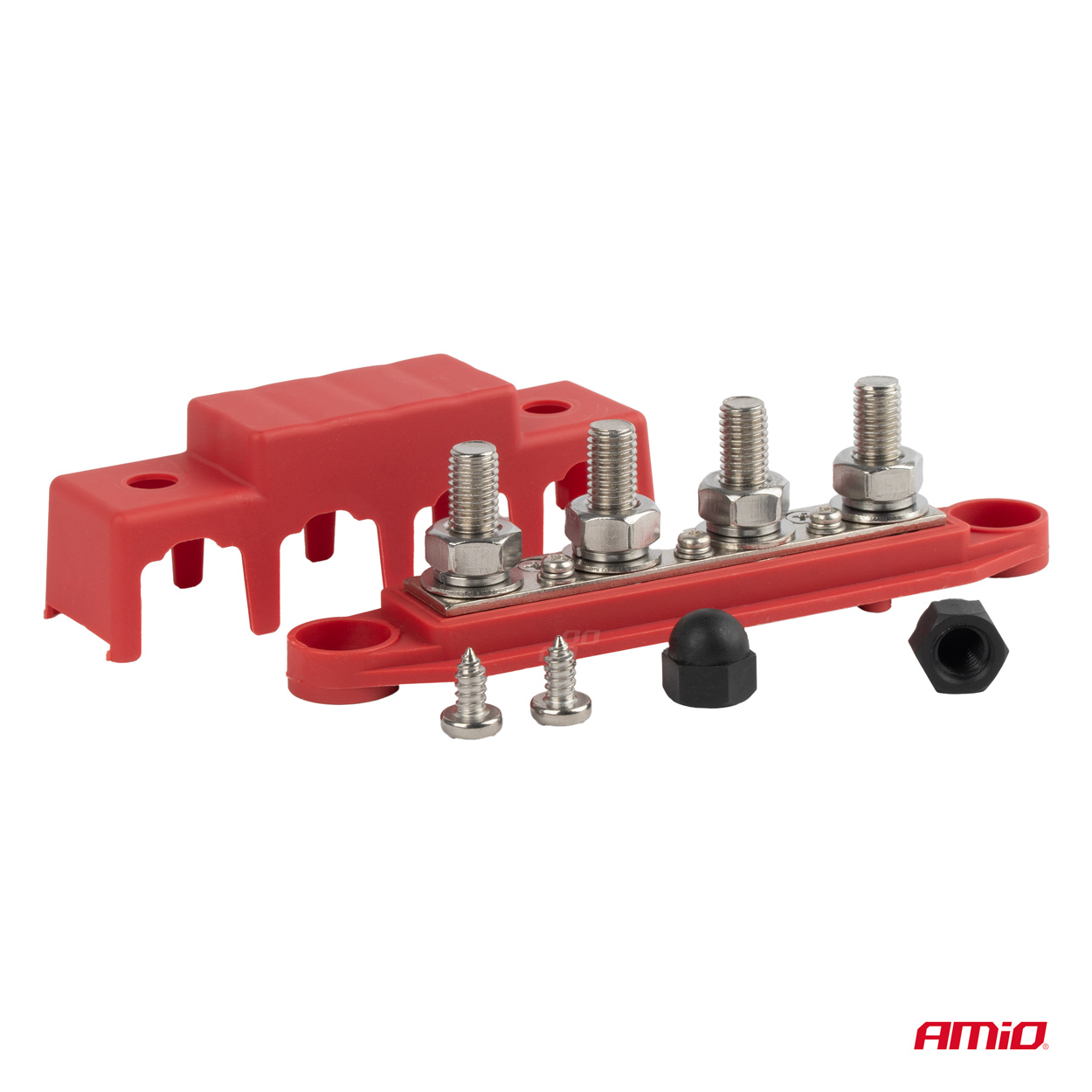 Blok rozdzielczy masy plusa bus bar M10 12 V - 48 V 250A — ujęcie 3
