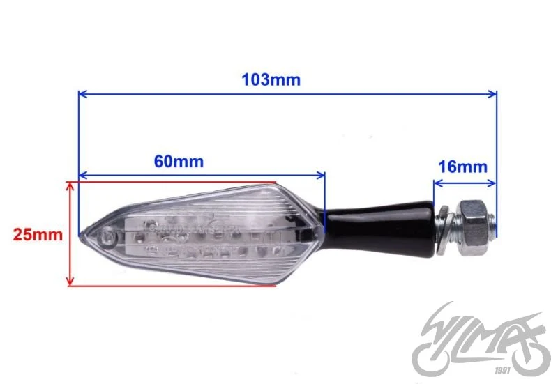 Kierunkowskazy LED 12 V AM1336 — para — ujęcie 2