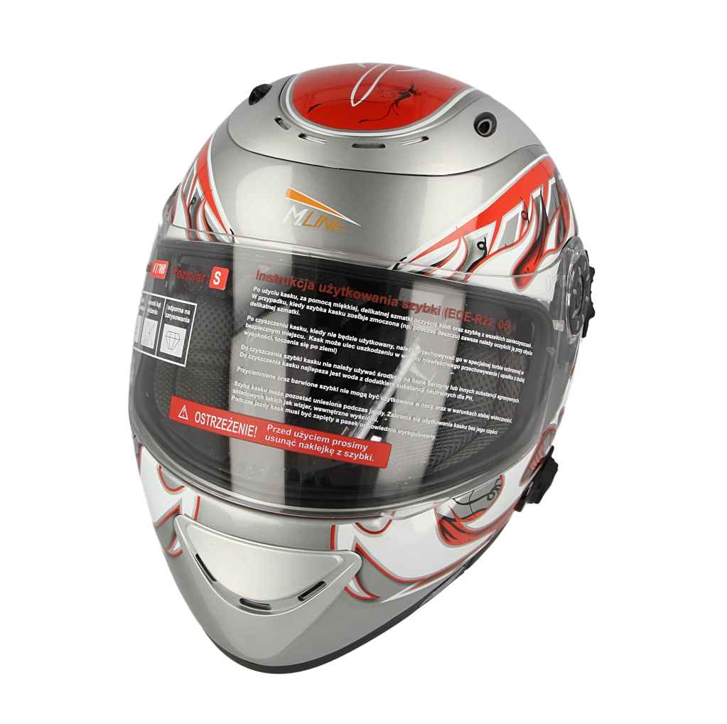Kask motocyklowy VCAN V170B Grey CH-R – M — ujęcie 2