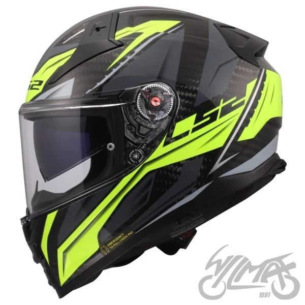 Kask LS2 FF811 Vector II C Savage H-V Yellow — rozmiar S — ujęcie 2