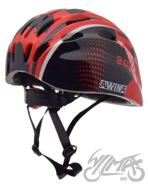 Kask rowerowy Awina by MOON dziecięcy M czerwony — HB10-7 — ujęcie 2