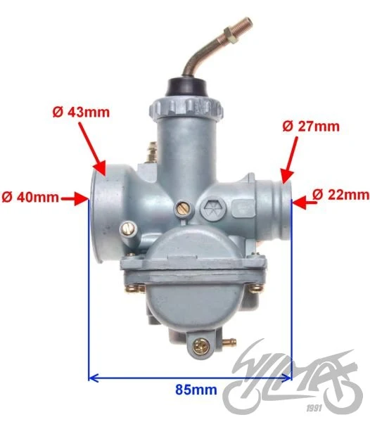 Gaźnik FORCE-1 z aluminium, przepustnica 23 mm — ujęcie 2
