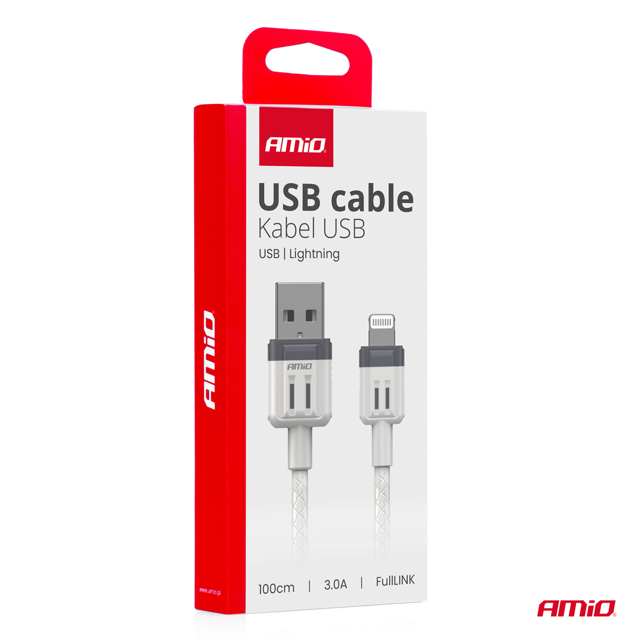 Kabel do ładowania USB-A - LIGHTNING IPHONE 3A 100 cm FullLINK — ujęcie 3