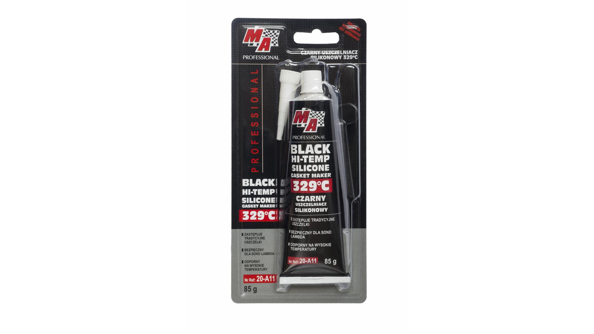 Uszczelniacz silikonowy Czarny 329°C-85g MOJE AUTO 20-A11