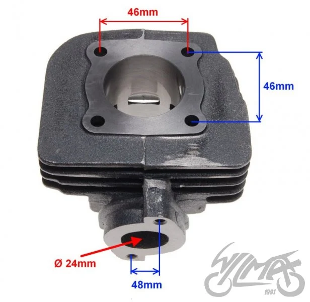 Cylinder 50 cm³ — Morini AC, Suzuki Address i wskazane modele — ujęcie 2