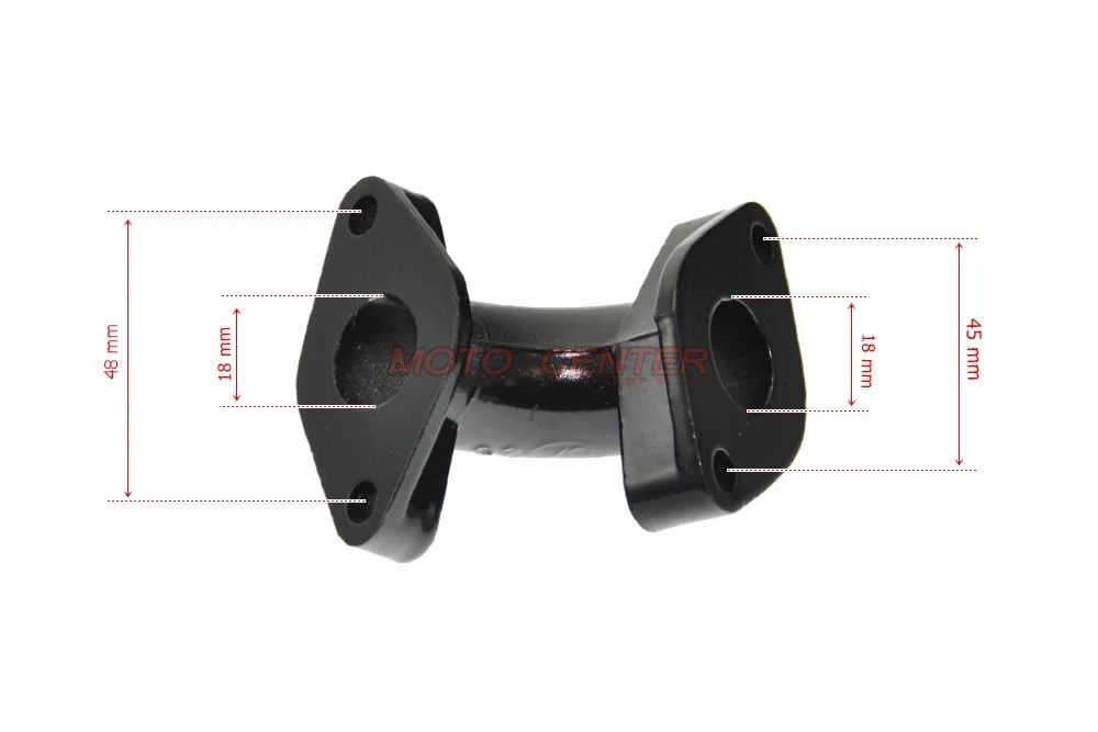 Króciec ssący gaźnika 110 cm³ Cross Quad ATV (krótki, czarny) — ujęcie 2