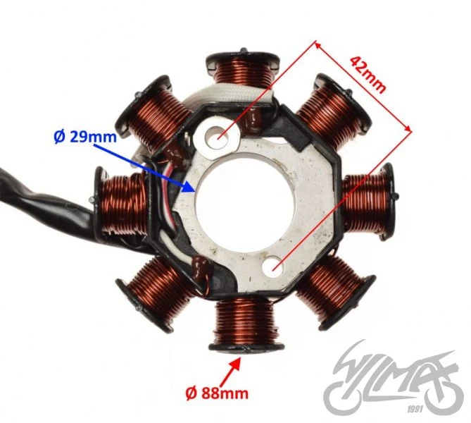 Stator do Kymco super 9 - 8 cewek - 2T — ujęcie 2
