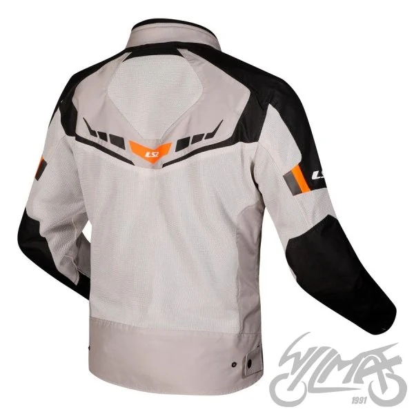Kurtka LS2 Garda Air męska Black grey h-v orange M — ujęcie 2