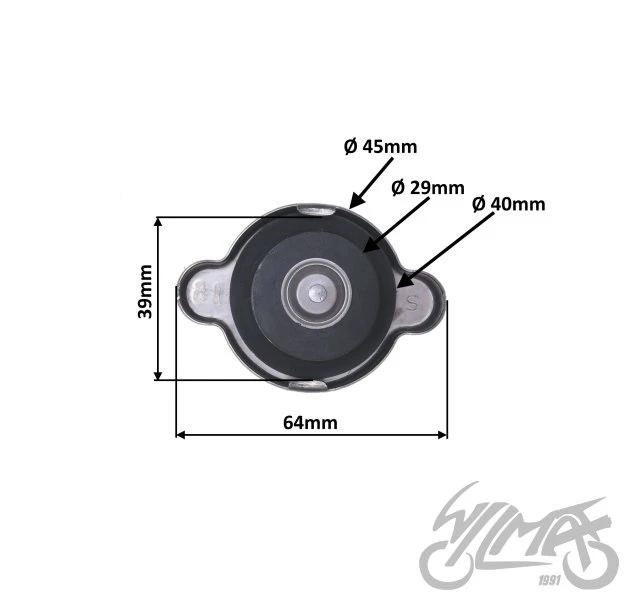 Korek chłodnicy Yamaha Raptor 660 2001–2005 — 1,6 bar — ujęcie 2