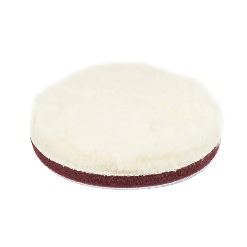 Pad polerski wełniany futro polerskie na rzep 125mm soft — ujęcie 3