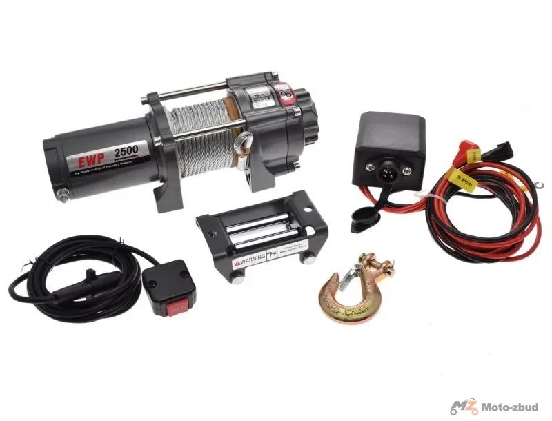 Wyciągarka atv 2500/1134 lbs/kg 12 V linka stalowa