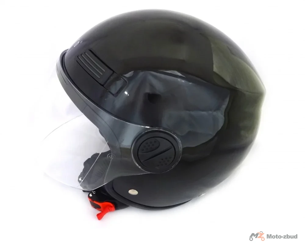 Kask Ferro 809 l z szybą bez szczęki czarny M — ujęcie 3