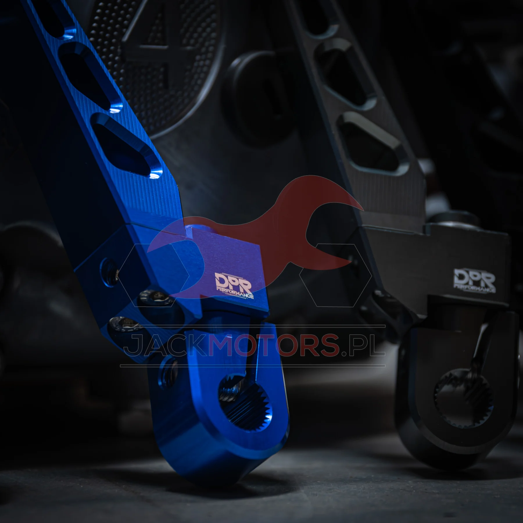 Dźwignia startera Simson S51 fioletowa aluminium CNC racing DPR Performance — ujęcie 10