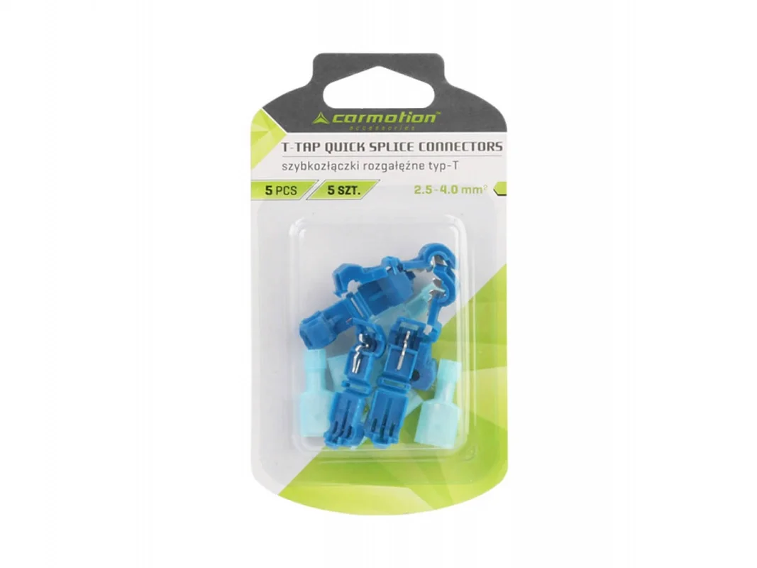 Szybkozłączki rozgałęźne typ-T niebieskie 2.5-4.0 mm2 (5 szt.) — ujęcie 2