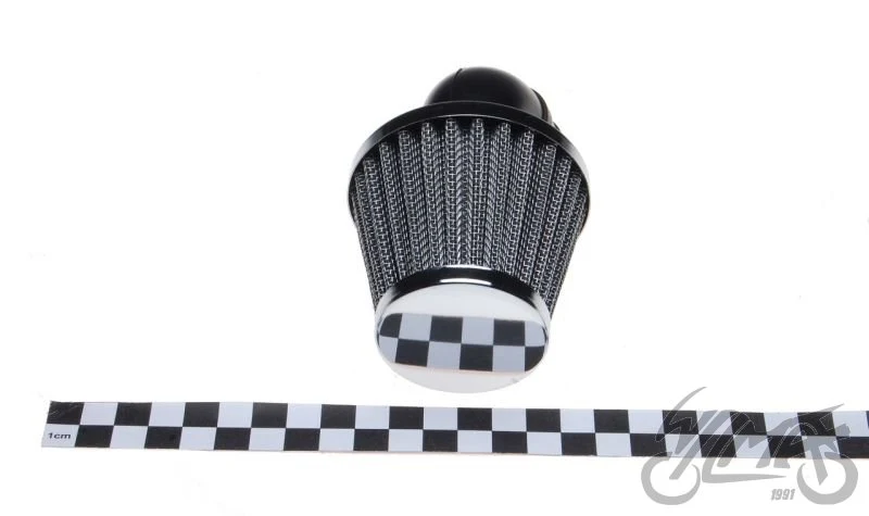 Filtr powietrza 32 mm stożkowy 90° chrom — ujęcie 2