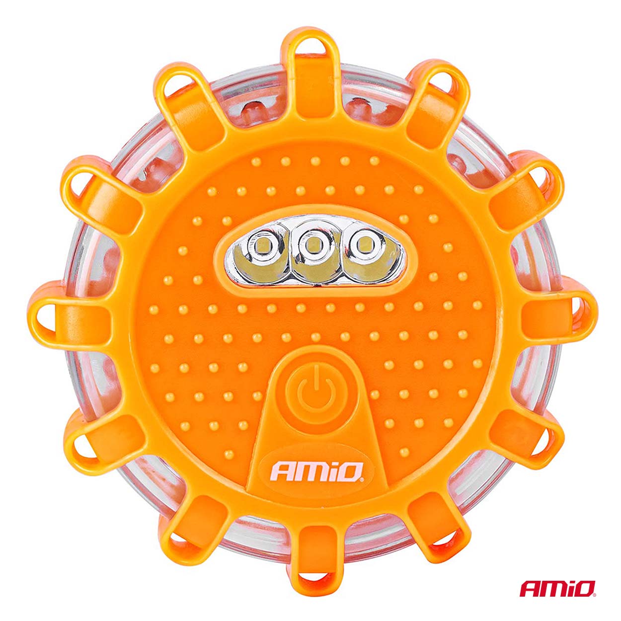 Lampa ostrzegawcza awaryjna z funkcją latarki 3xAAA IP65 12SMD + 3SMD światło pomarańczowe — ujęcie 2