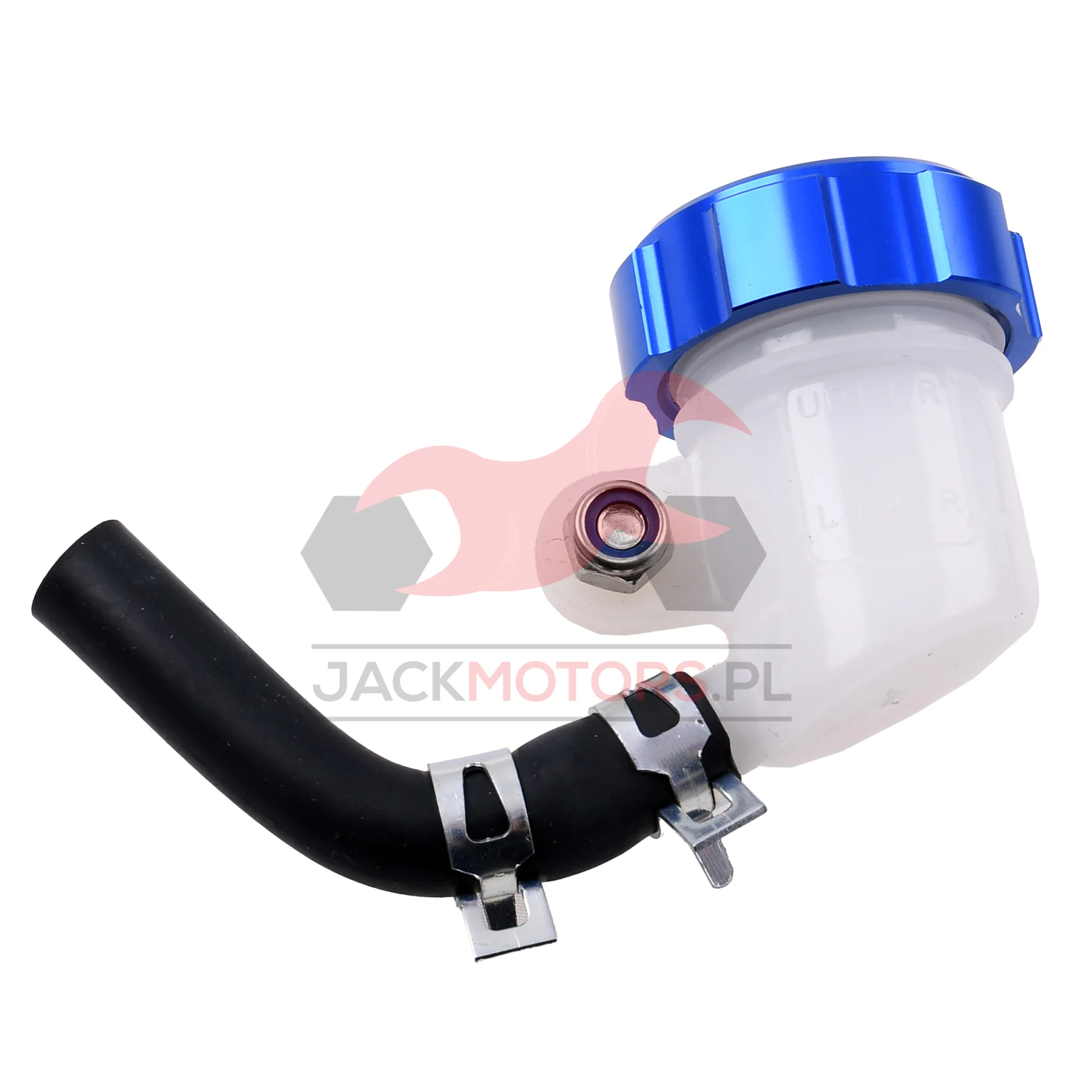 Zbiorniczek płynu hamulcowego VOCA racing aluminium CNC niebieski — ujęcie 1