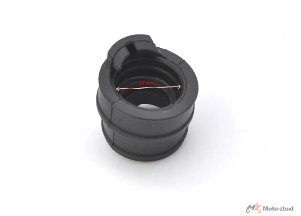 Łącznik gumowy króćca ssącego gaźnika 50 cm³ motorower 2T Derbi Gilera OEM — ujęcie 2