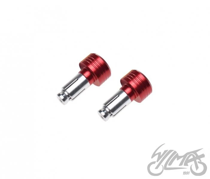 Końcówki kierownicy czerwone — AW56917BR, komplet — ujęcie 3