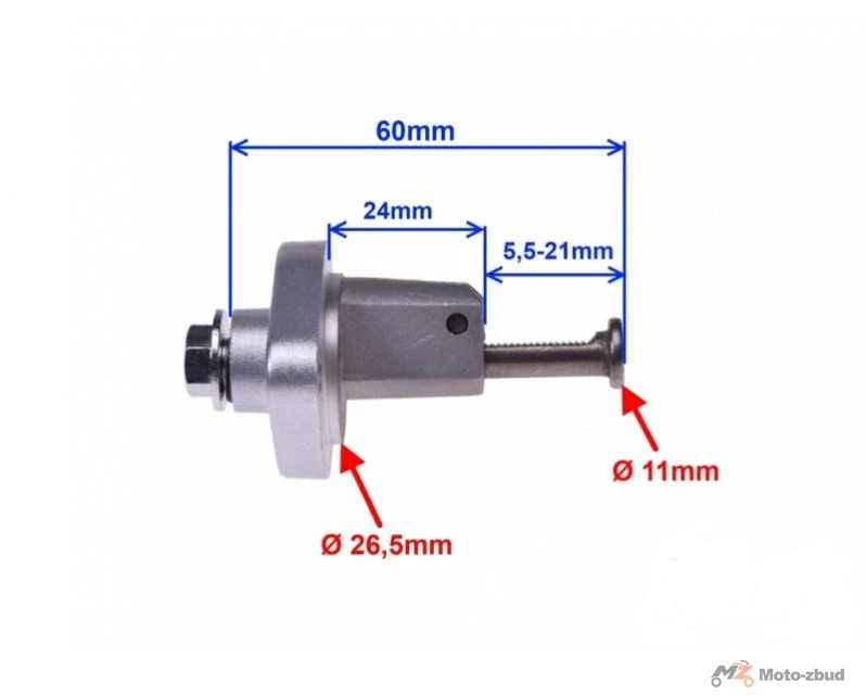 Napinacz łańcuszka rozrządu do Rometa Zetka — rozstaw 41,5 mm — ujęcie 3
