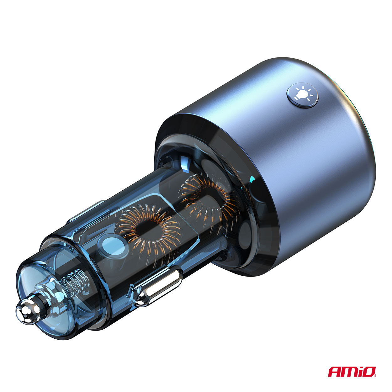 Transmiter samochodowy FM 1×USB-A 1×USB-C 12 V 24 V — ujęcie 6