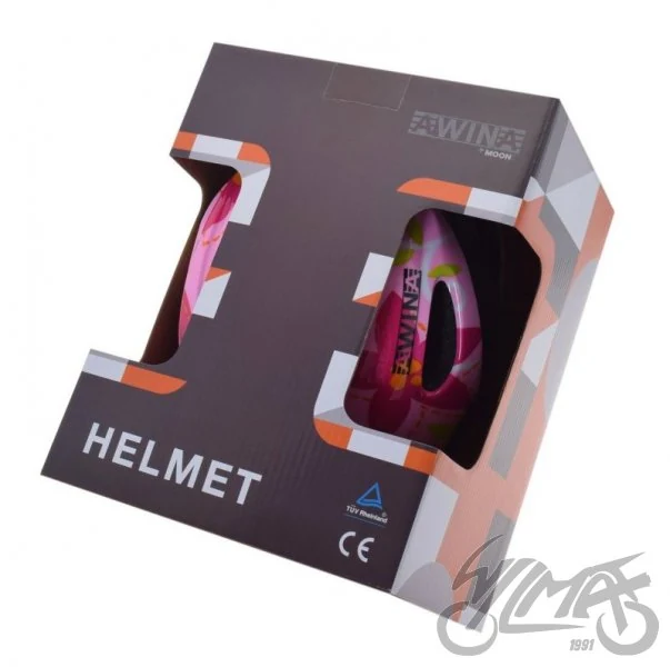 Kask rowerowy Awina by MOON dziecięcy M różowy — MB11 — ujęcie 3