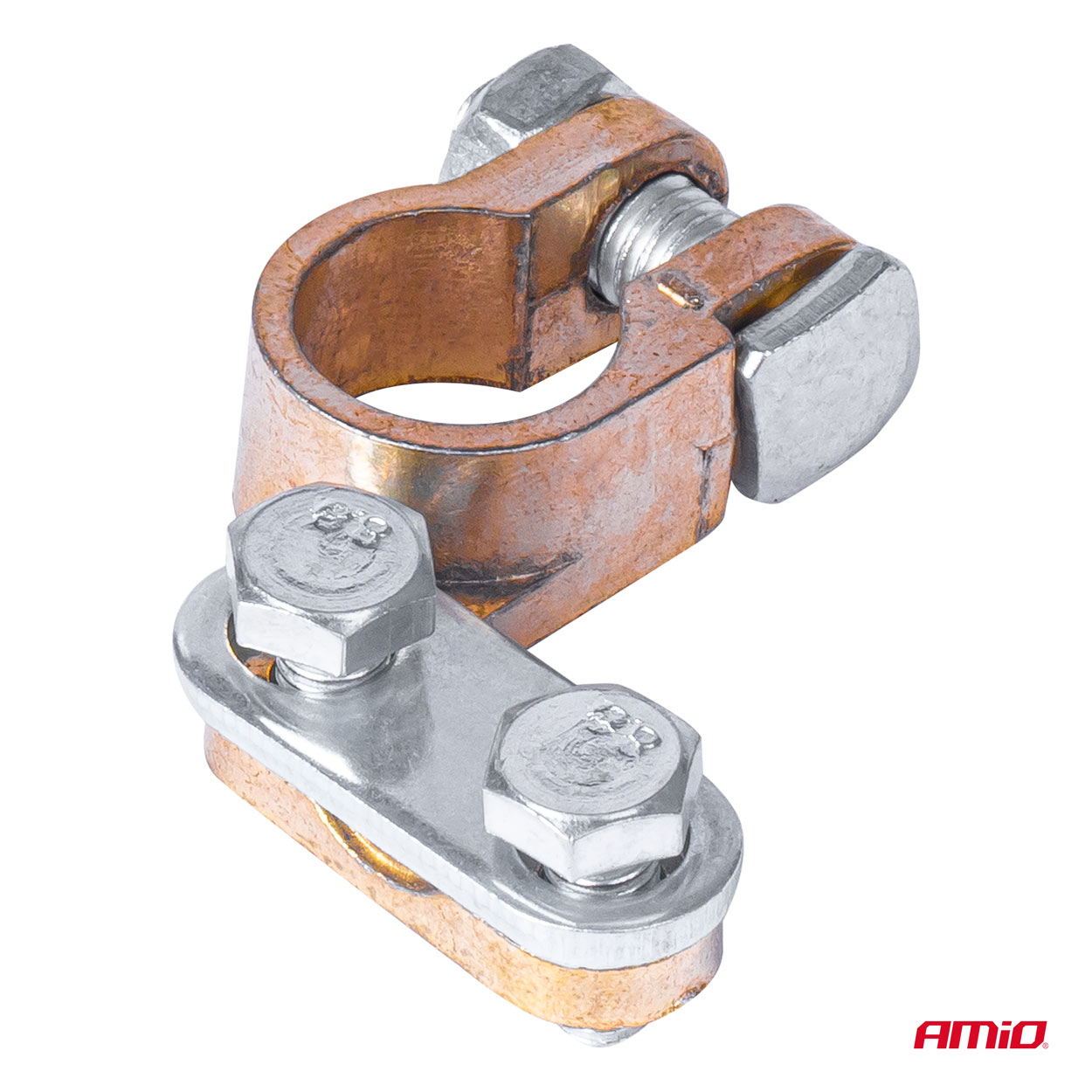 Klema akumulatora mosiężna 600AMP MINUS — ujęcie 2