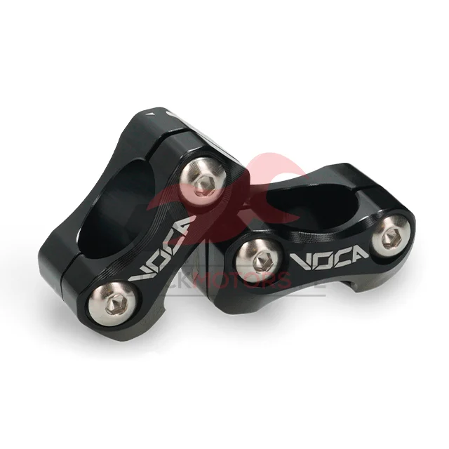 Adapter kierownicy wieżyczki 22 mm / 28 mm VOCA HB28 V2 aluminium CNC czarne uniwersalne — ujęcie 1