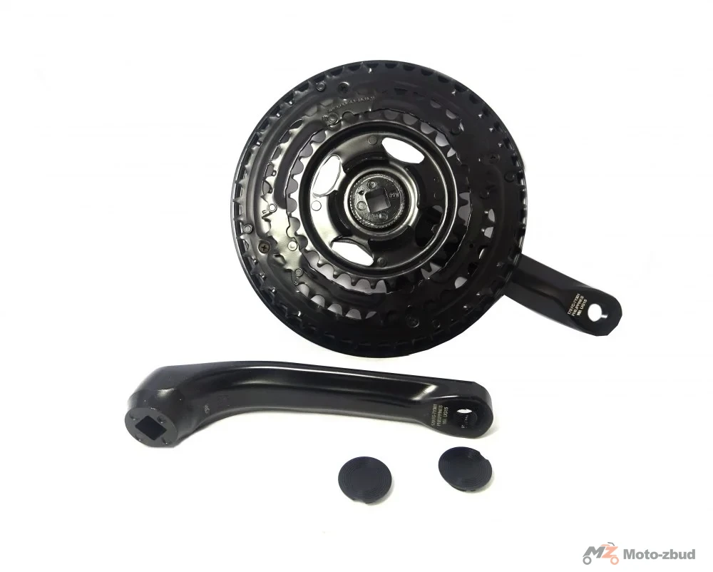 Mechanizm korbowy Shimano 6/7/8 rzędowy czarny FCTY301 48/38/28T 170 mm — ujęcie 2