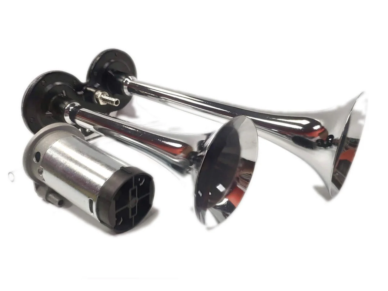 Klakson, fanfara podwójna 290/220mm 12V (z kompresorem) — ujęcie 4