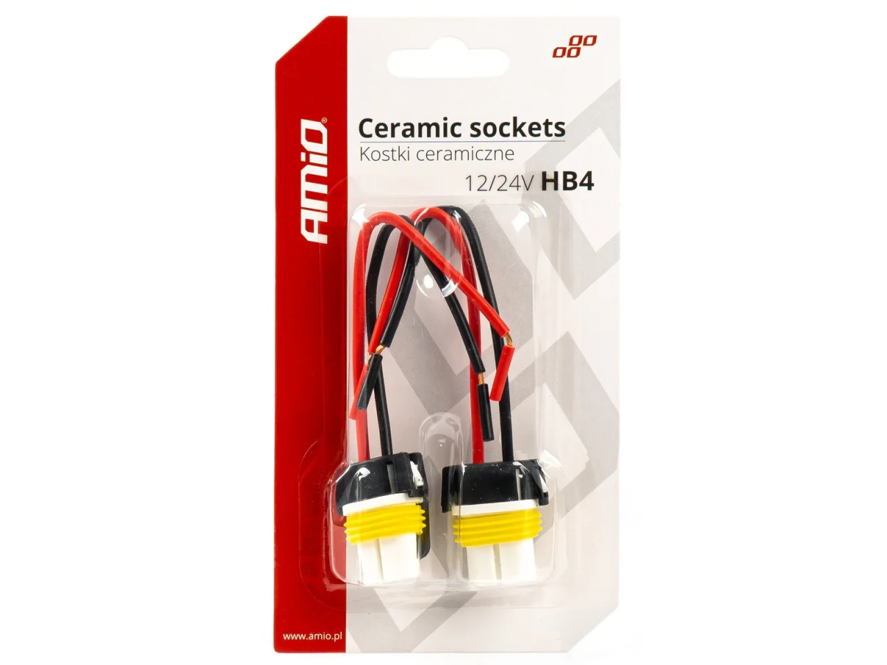 Złącze elektryczne / gniazdo do żarówki HB4 9006 proste (ceramiczne) 2szt. — ujęcie 2