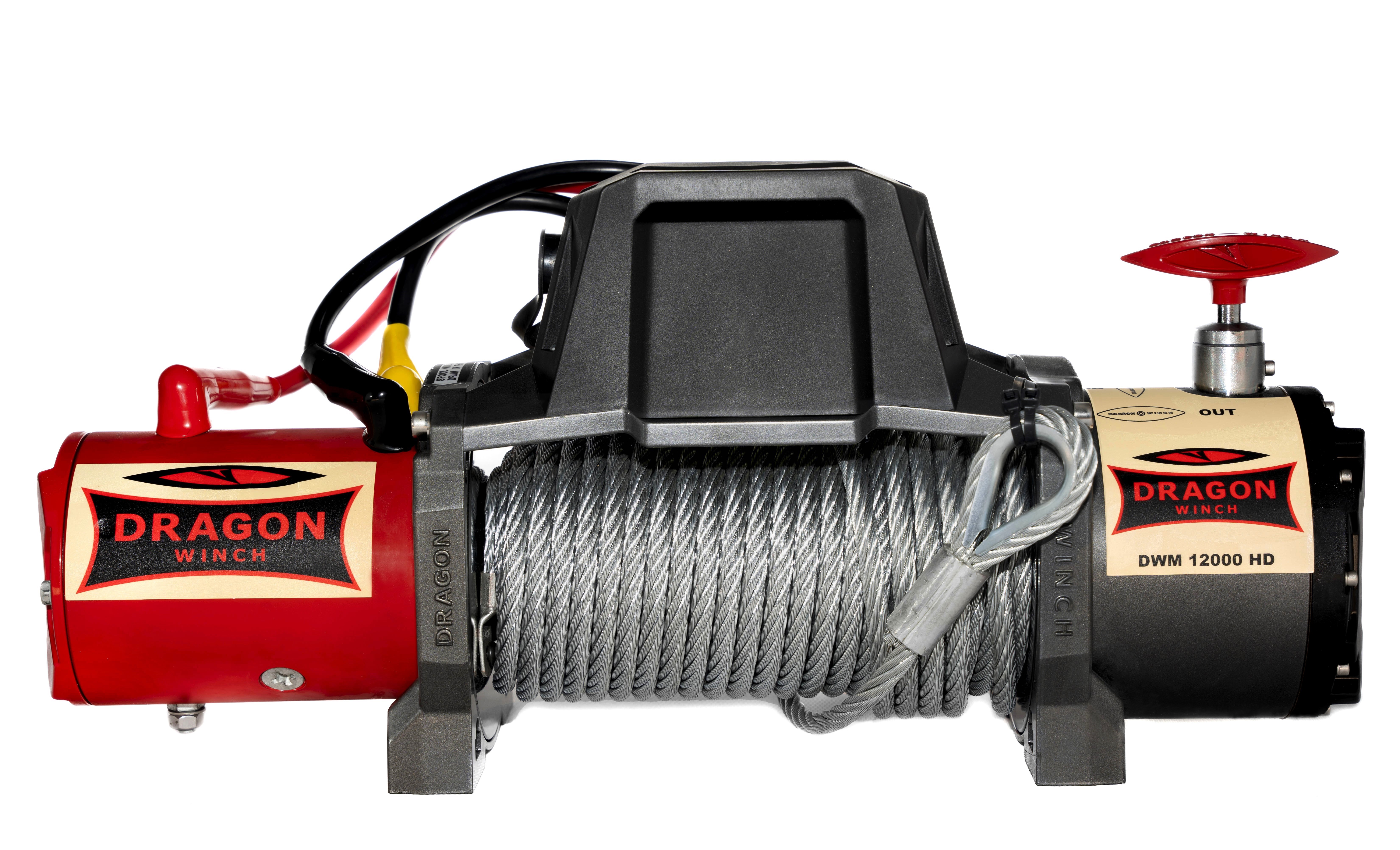 Wyciągarka samochodowa linowa 5,4T 12 V wersja po Liftingu + pokrowiec DRAGON WINCH DWM12000HD LIFT