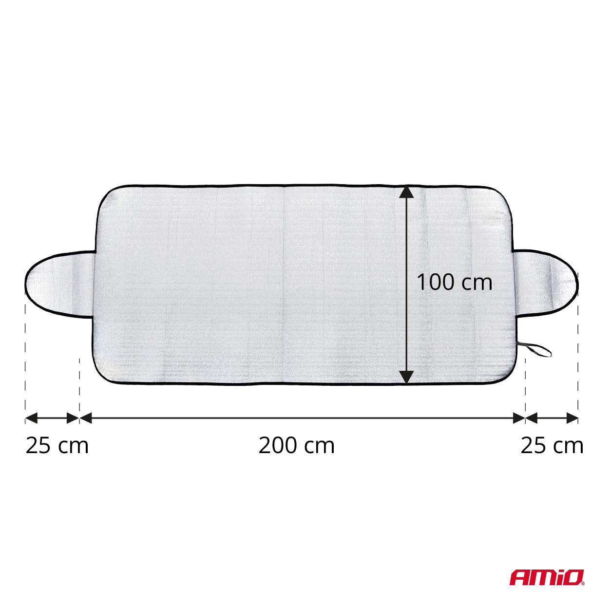 Osłona na szybę 200x100cm przeciwsłoneczna przeciwszronowa — ujęcie 6