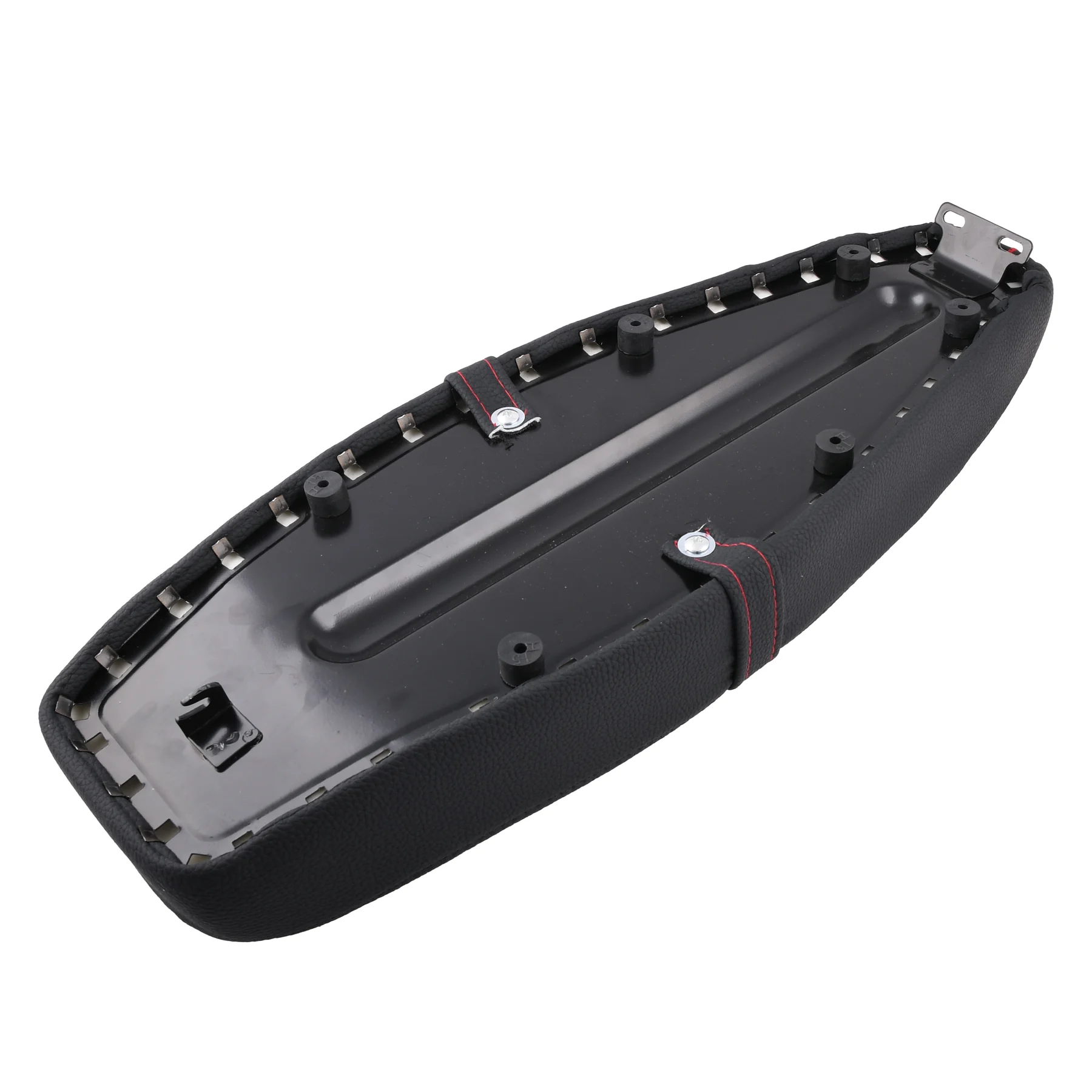 Siedzenie Simson S50 S51 S70 tuning pikowane honeycomb czarne + czerwono / czarne szwy DPR Performance — ujęcie 4