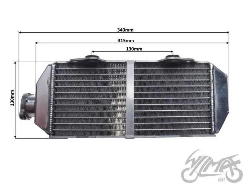 Chłodnica cieczy do Suzuki DR-Z 400 / DR-Z 400E — Y/K1, 2000–2004 — ujęcie 3